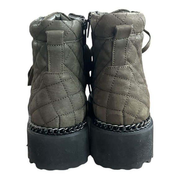 Vince Camuto Women's Maissa Quilted Suede Lace-Up Boots Size 10 - Picture 4 of 7